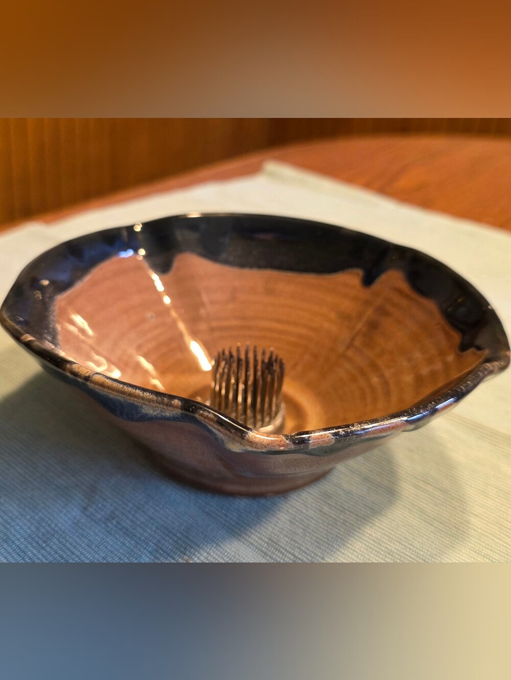 Signed Art Pottery Ikebana Vase